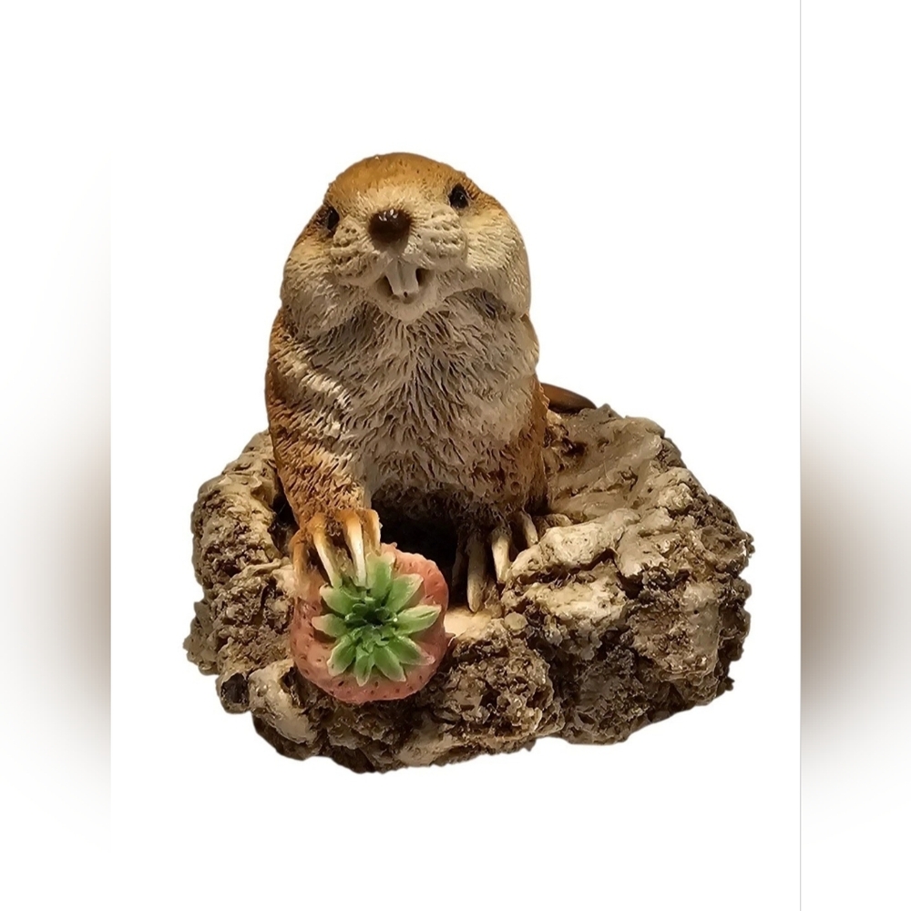 Vintage 1988 Castagna Resin Beaver Figurine Made In Italy